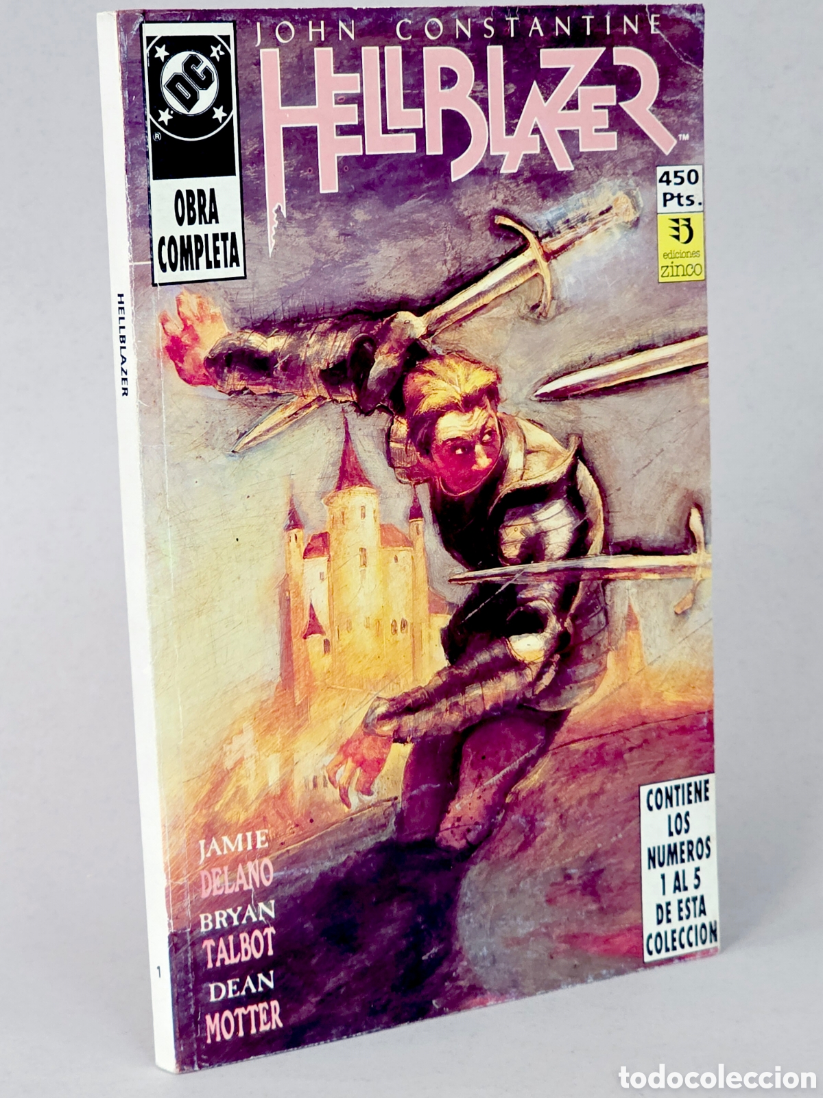 Comics: C&Oacute;MIC HELLBLAZER 1 AL 5 OBRA COMPLETA RETAPADO EDICIONES ZINCO DC CASI EXCELENTE ESTADO