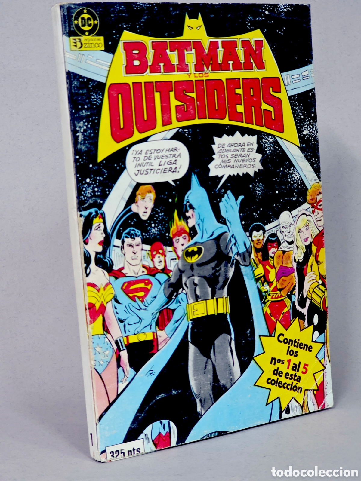 C&oacute;mics: C&Oacute;MIC BATMAN Y LOS OUTSIDERS 1 AL 5 RETAPADO EDICIONES ZINCO DC NORMAL/BUEN ESTADO - Foto 1