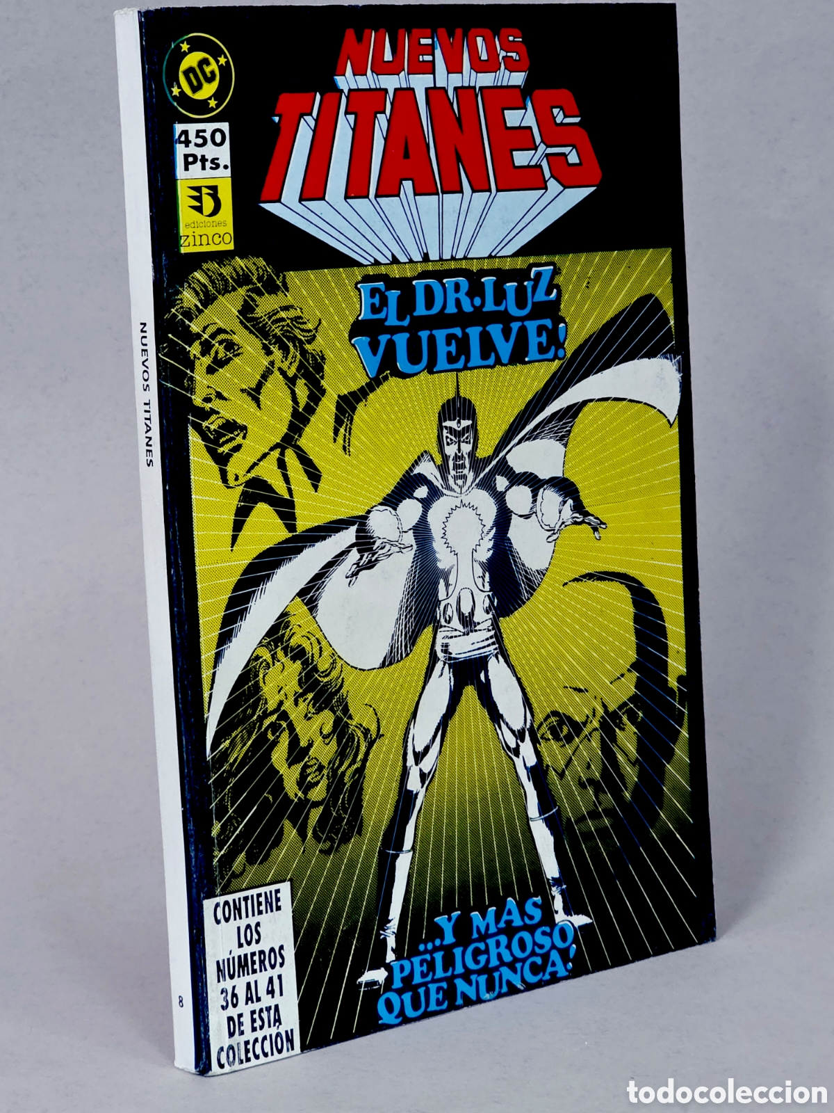 C&oacute;mics: C&Oacute;MIC LOS NUEVOS TITANES 8 RETAPADO 36 AL 41 EDICIONES ZINCO DC EXCELENTE ESTADO