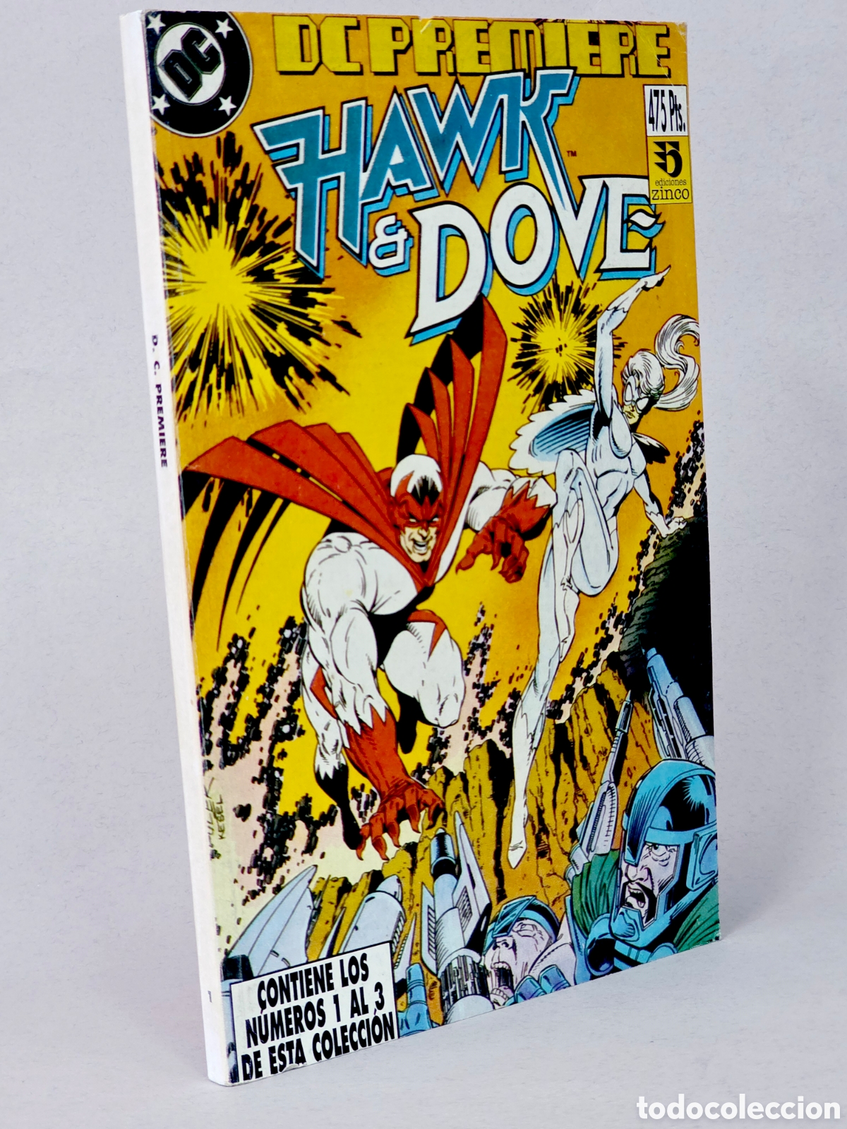 C&oacute;mics: C&Oacute;MIC PREMIERE HAWK DOVE 1 AL 3 RETAPADO EDICIONES ZINCO DC CASI EXCELENTE ESTADO