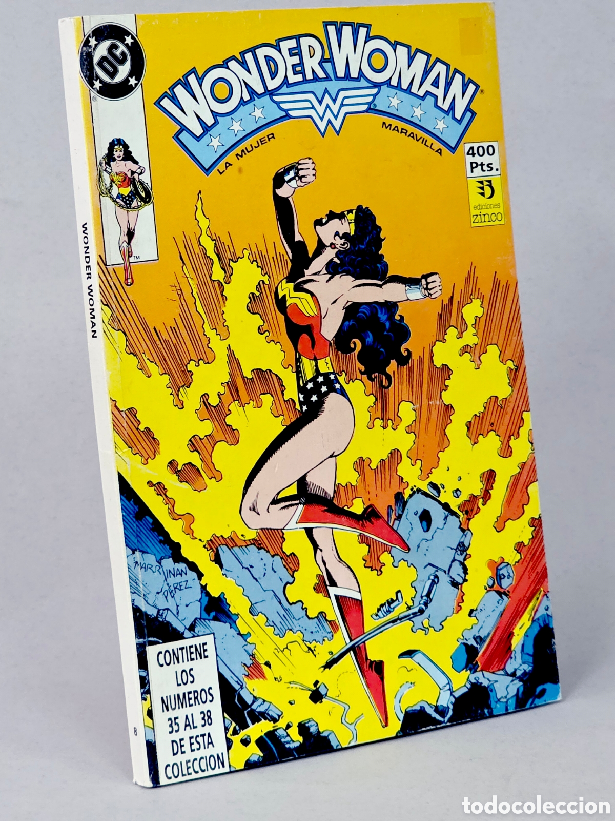 C&oacute;mics: C&Oacute;MIC WONDER WOMAN 8 RETAPADO 35 AL 38 EDICIONES ZINCO DC CASI EXCELENTE ESTADO
