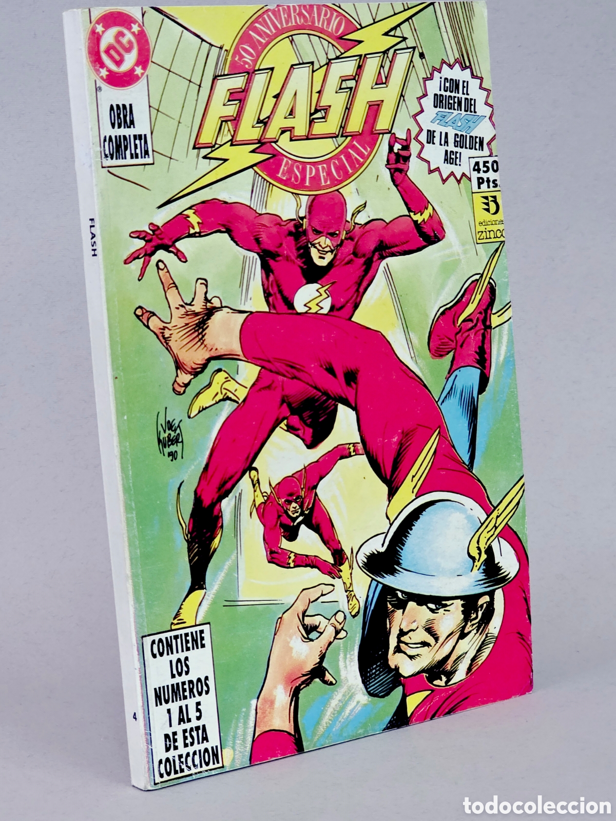 C&oacute;mics: C&Oacute;MIC FLASH 4 DC 1 AL 5 RETAPADO EDICIONES ZINCO OBRA COMPLETA EXCELENTE ESTADO