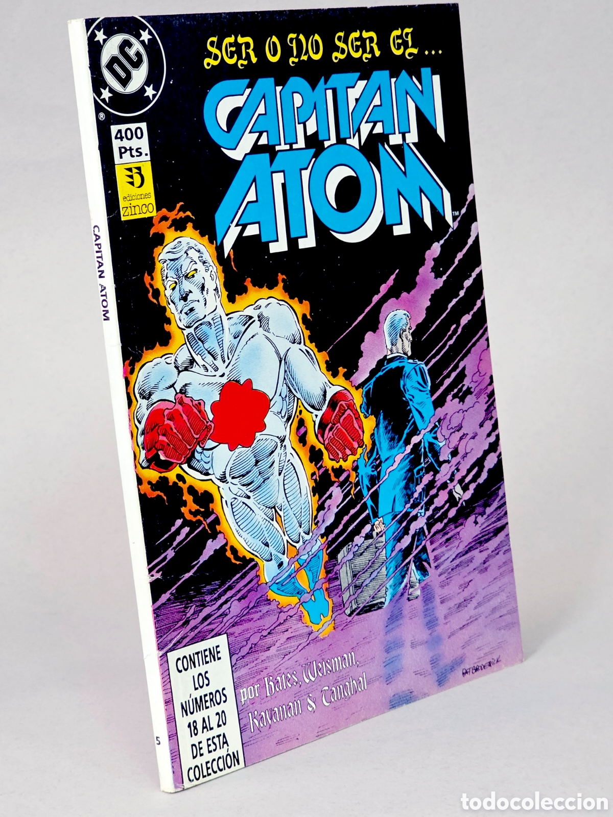 C&oacute;mics: C&Oacute;MIC CAPIT&Aacute;N ATOM 5 RETAPADO 18 AL 20 DC EDICIONES ZINCO CASI EXCELENTE ESTADO - Foto 1