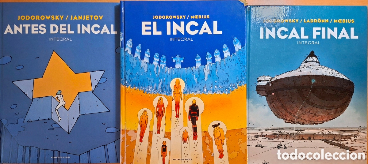 C&oacute;mics: JODOROWSKY/ MOEBIUS, JANJETOV; Antes del Incal + El Incal + El Incal Final. Reservoir Books