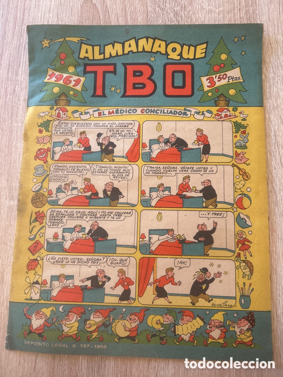 C&oacute;mics: Almanaque TBO 1961 con bel&eacute;n recortable - Foto 1
