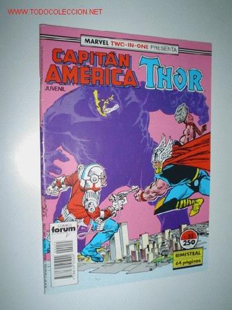C&oacute;mics: MARVEL TWO IN ONE N&ordm; 55: CAPIT&Aacute;N AM&Eacute;RCIA - THOR - Foto 1