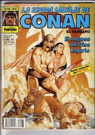C&oacute;mics: LA ESPADA SALVAJE DE CONAN EL BARBARO N&ordm; 82 - COMIC - COMICS FORUM SERIE ORO - Foto 1