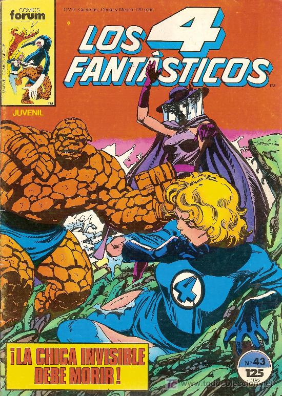 C&oacute;mics: Los 4 Fant&aacute;sticos, n&ordm; 43. C&oacute;mics F&oacute;rum. 1986. - Foto 1