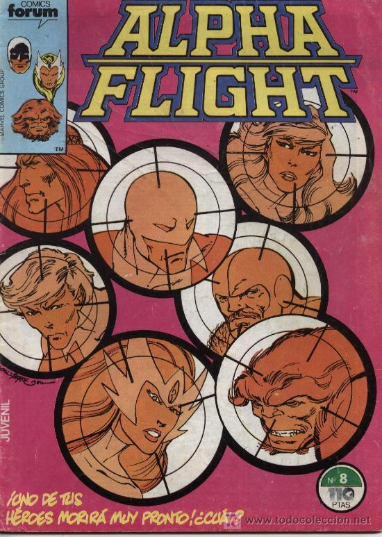 C&oacute;mics: Alpha Flight  -  n&ordm; 8  -  Ed. Forum 1.984 - Foto 1