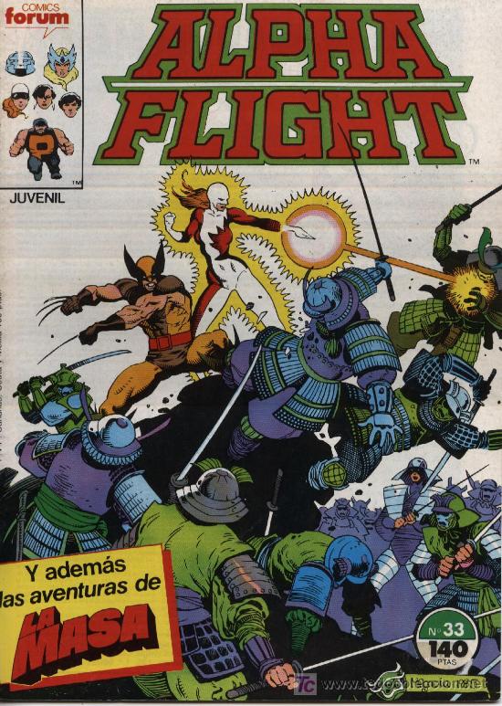 C&oacute;mics: Alpha Flight  -  n&ordm; 33  -  Ed. Forum 1.984 - Foto 1