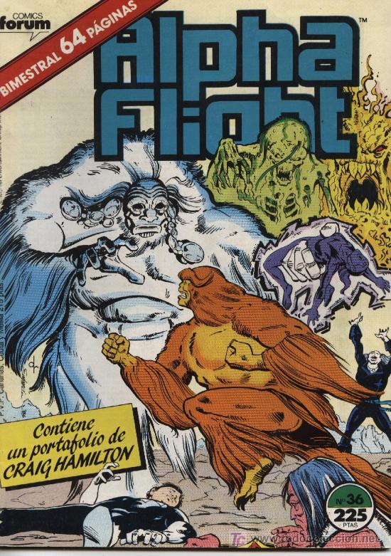 C&oacute;mics: Alpha Flight  -  n&ordm; 36  -  Ed. Forum 1.984 - Foto 1