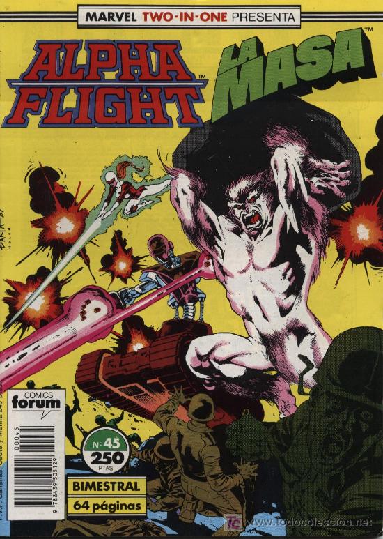 C&oacute;mics: Alpha Flight  -  n&ordm; 45  -  Ed. Forum 1.984 - Foto 1