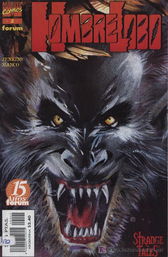 C&oacute;mics: HOMBRE LOBO - N&ordm; 2 - FORUM 1998 - Foto 1