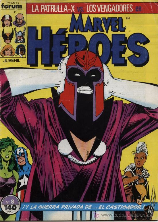 C&oacute;mics: Marvel H&eacute;roes  -  n&ordm; 8  -  Ed. forum  1987