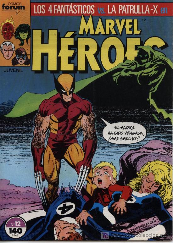 C&oacute;mics: Marvel H&eacute;roes  -  n&ordm; 12  -  Ed. forum  1987