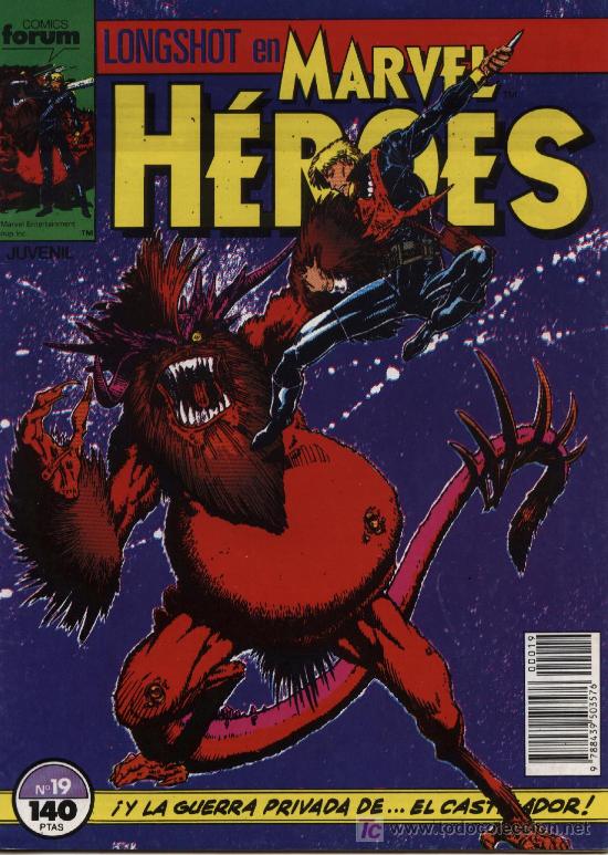C&oacute;mics: Marvel H&eacute;roes  -  n&ordm; 19  -  Ed. forum  1987
