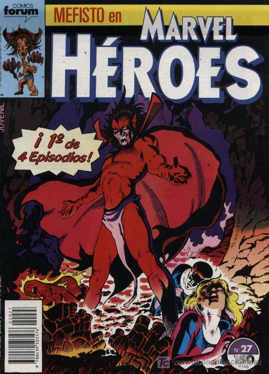 C&oacute;mics: Marvel H&eacute;roes  -  n&ordm; 27  -  Ed. forum  1987