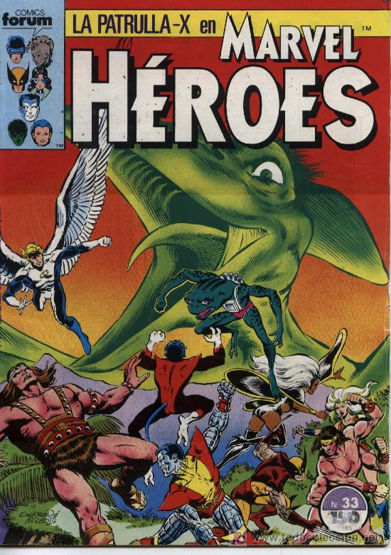 C&oacute;mics: Marvel H&eacute;roes  -  n&ordm; 33  -  Ed. forum  1988