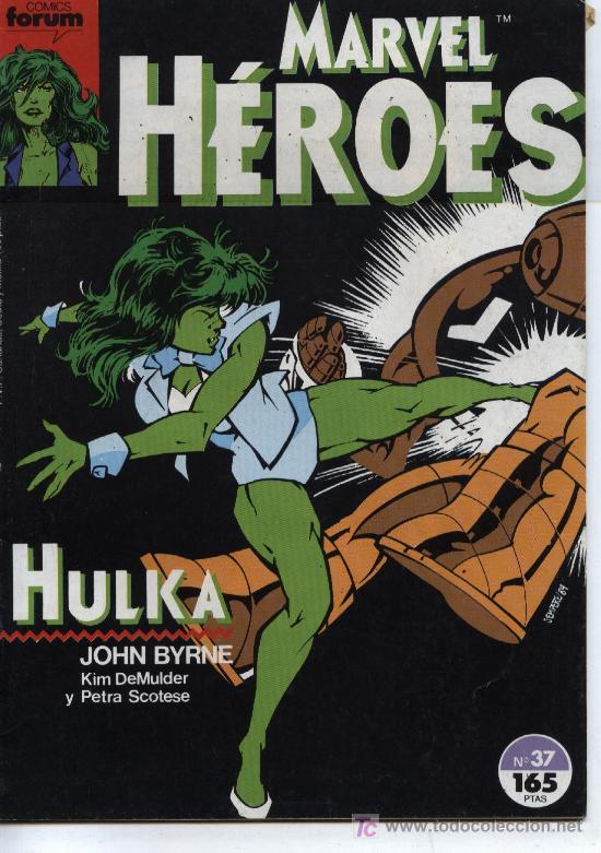 C&oacute;mics: Marvel H&eacute;roes  -  n&ordm; 37  -  Ed. forum  1988