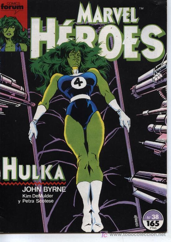 C&oacute;mics: Marvel H&eacute;roes  -  n&ordm; 38  -  Ed. forum  1988