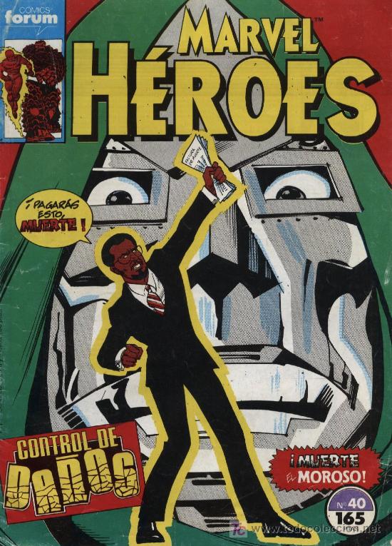 Comics: Marvel H&eacute;roes  -  n&ordm; 40  -  Ed. forum  1988