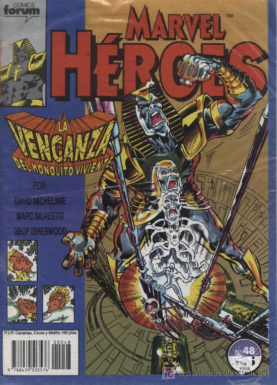 C&oacute;mics: Marvel H&eacute;roes  -  n&ordm; 48  -  Ed. forum  1989