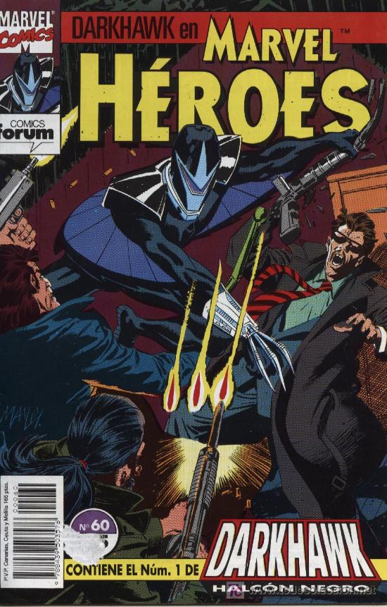 C&oacute;mics: Marvel H&eacute;roes  -  n&ordm; 60  -  Ed. forum  1989