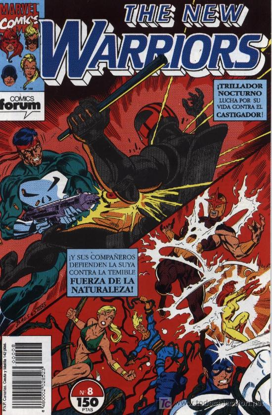 C&oacute;mics: The New Warriors  -  n&ordm; 8  -  Ed. forum  1991