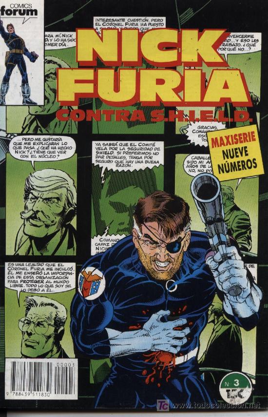 C&oacute;mics: Nick Furia contra Shield  -  n&ordm; 3  -  Ed. forum  1989 - Foto 1
