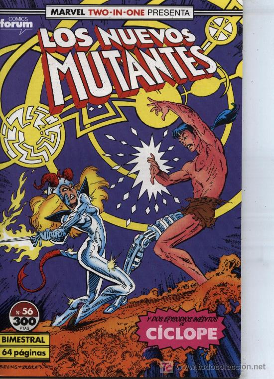 C&oacute;mics: Los Nuevos Mutantes  -  n&ordm; 56  -  Ed. forum  1987 - Foto 1