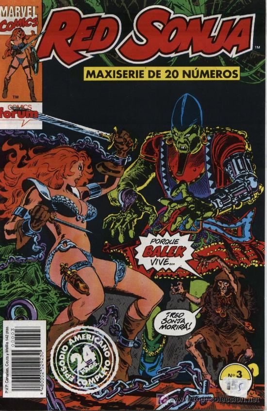 C&oacute;mics: Red Sonja  -  n&ordm; 3  -  Ed. forum  1993 - Foto 1