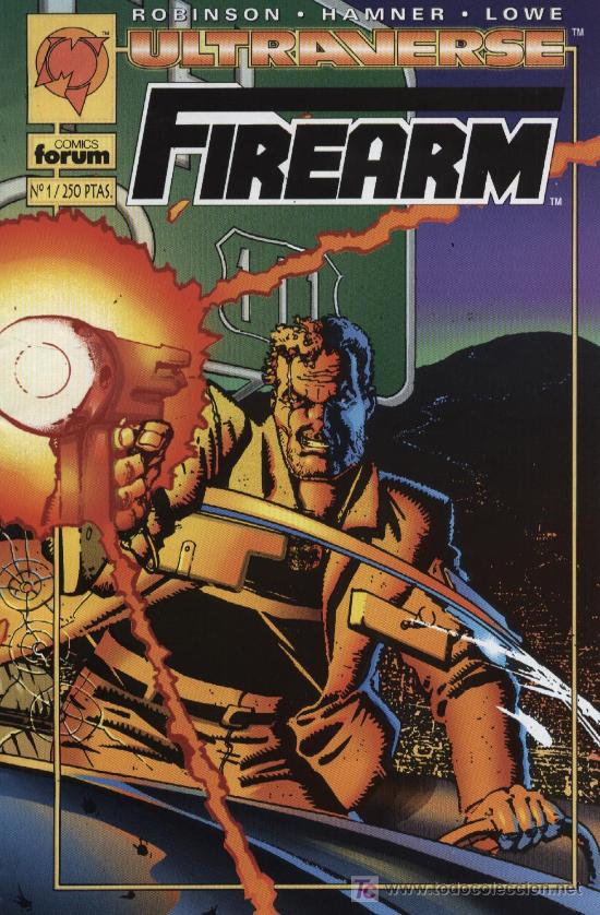 C&oacute;mics: Ultraverse: Firearm  -  n&ordm; 1  -  Ed. forum  1996 - Foto 1