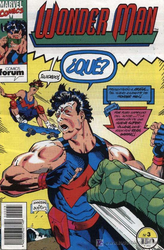 C&oacute;mics: Wonder Man  -  n&ordm; 3  -  Ed. forum  1993 - Foto 1