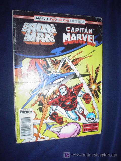 C&oacute;mics: MARVEL TWO IN ONE N&ordm; 46 ( IRON MAN - CAPITAN MARVEL) - Foto 1