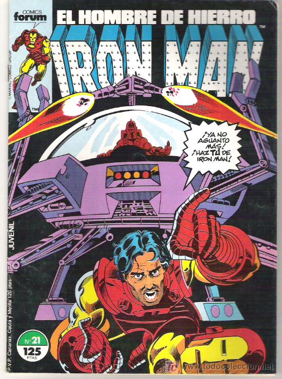C&oacute;mics: IRON MAN - EL GRITO DE HIERRO - NUM 21 1986 - Foto 1