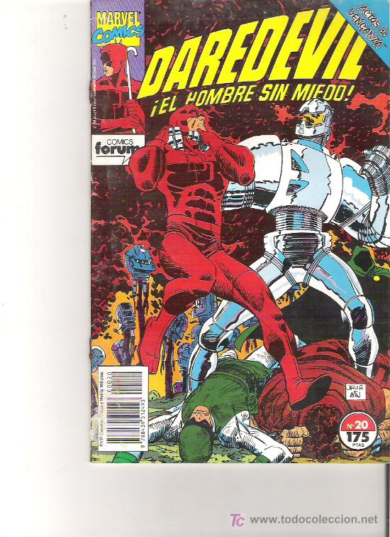 C&oacute;mics: DAREDEVIL - EL HOMBRE SIN MIEDO NUM 20 ***1989 - Foto 1