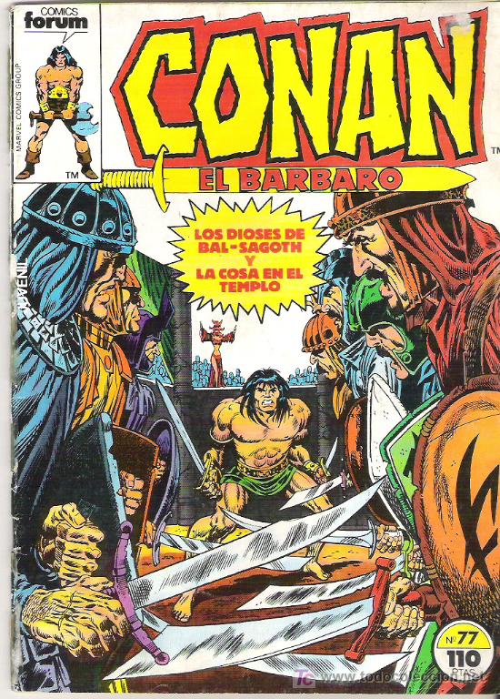 C&oacute;mics: CONAN EL BARBARO - LOS DIOSES DE BAL NUM 77 ***1985 - Foto 1