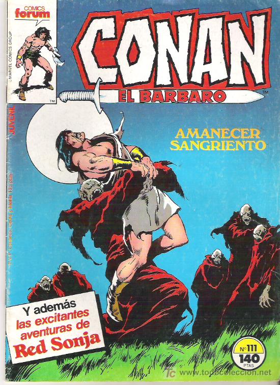 C&oacute;mics: CONAN EL BARBARO - AMANECER SANGRIENTO NUM 111 1986 - Foto 1