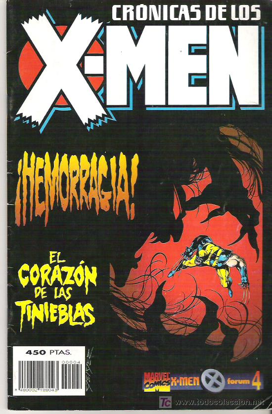 C&oacute;mics: CRONICAS DE LOS X MEN - EL CORAZON DE LAS TINIEBLAS NUM 4 *** - Foto 1