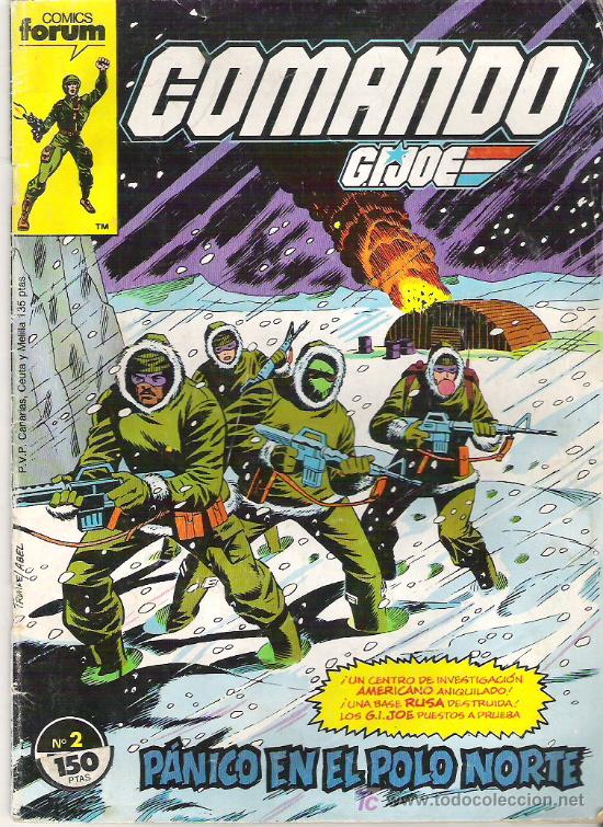 C&oacute;mics: COMANDO GIJOE - PANICO EN EL POLO NORTE ****NUM 2 ****1987 - Foto 1