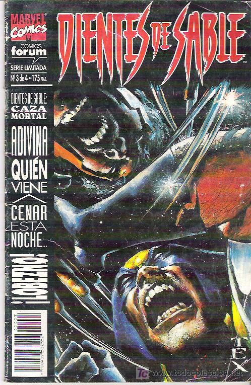 C&oacute;mics: DIENTES DE SABLE - SERELIMITADA NUM 3 DE 4 *** 1994 - Foto 1