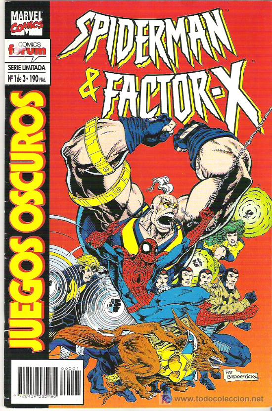 C&oacute;mics: SPIDERMAN & FACTOR X -JUEGOS OSCUROS ***VOL 1 NUM 1 DE 3 ***1994 - Foto 1