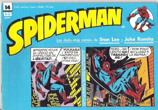 C&oacute;mics: spiderman - las daily-trips comics de stan lee y john romita num 14 1989 - Foto 1