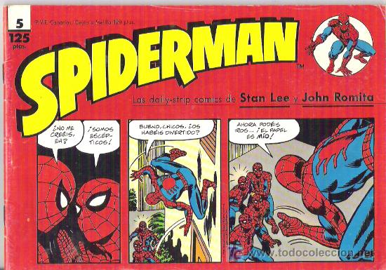 C&oacute;mics: spiderman - las daily-trips comics de stan lee y john romita num 5 1989 - Foto 1