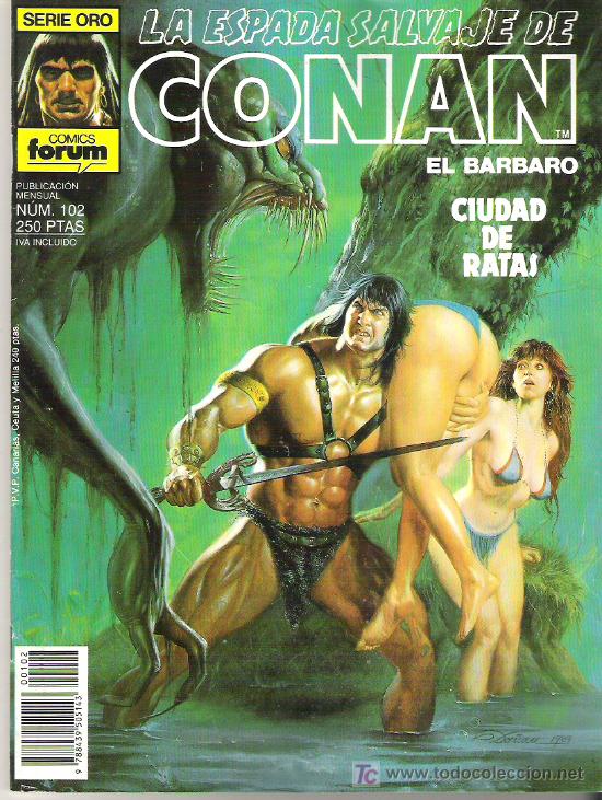 C&oacute;mics: LA ESPADA SALVAJE DE CONAN ***CIUDAD DE RATAS **** NUM 102 - Foto 1