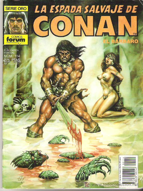 C&oacute;mics: LA ESPADA SALVAJE DE CONAN *** EL SALON DE LOS SUSURRROS ** NUM 114 - Foto 1