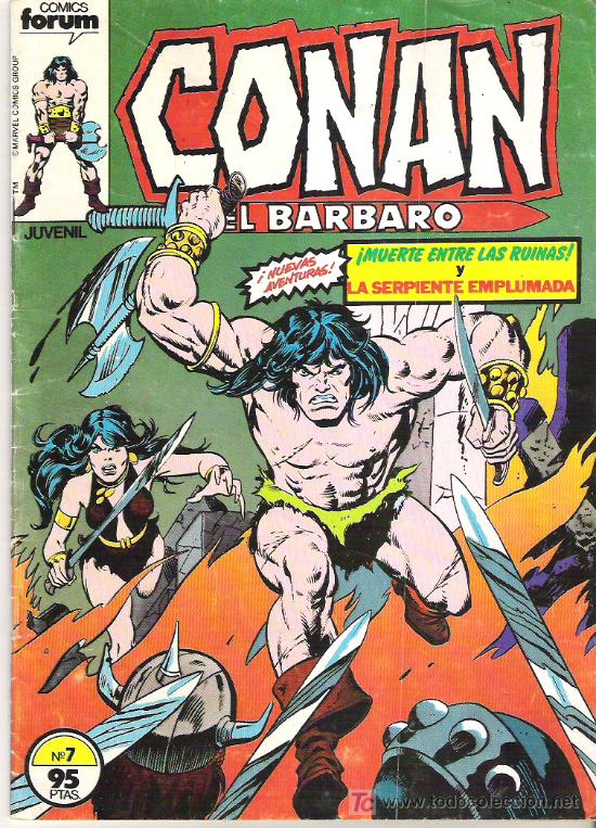 C&oacute;mics: CONAN EL BARBARO - MUERTE ENTRE LAS RUINAS **** NUM 7 - Foto 1