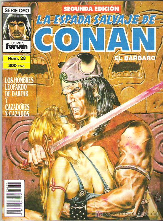 C&oacute;mics: LA ESPADA SALVAJE DE CONAN *** LOS HOMBRES LEOPARDO *** NUM 28 *** EXCEPCIONAL - Foto 1