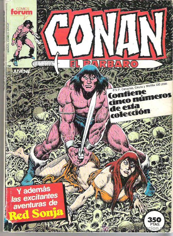 C&oacute;mics: CONAN EL BARBARO - CONTIENE 5 NUMEROS DEL 111 AL 115 - Foto 1