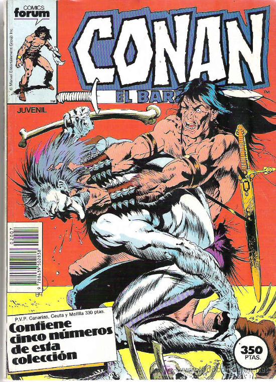 C&oacute;mics: CONAN EL BARBARO - CONTIENE 5 NUMEROS DEL 121 - 125 - Foto 1